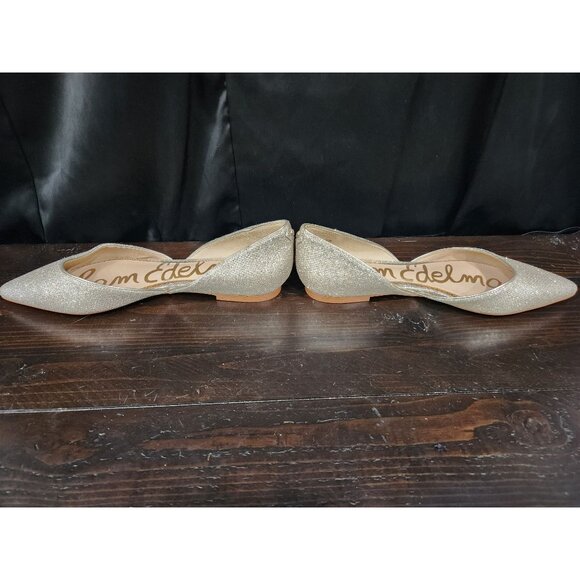 NEW Sam Edelman Rodney Metallic Gold D'Orsay Flats/Sz. 7M - Picture 2 of 9